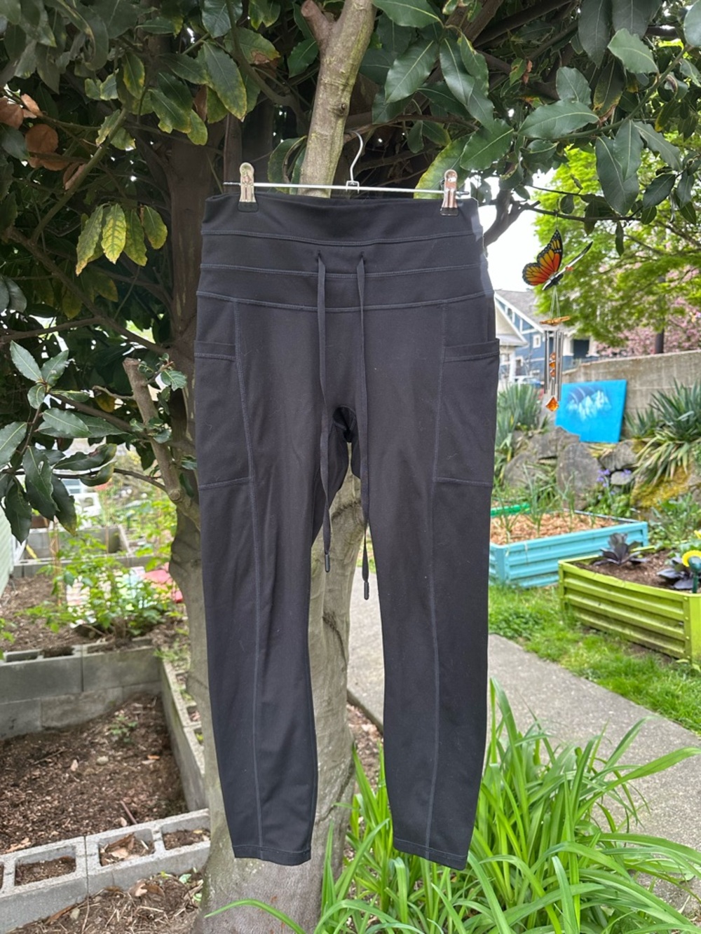 POPFLEX Cargo Legging with Pockets - Black
